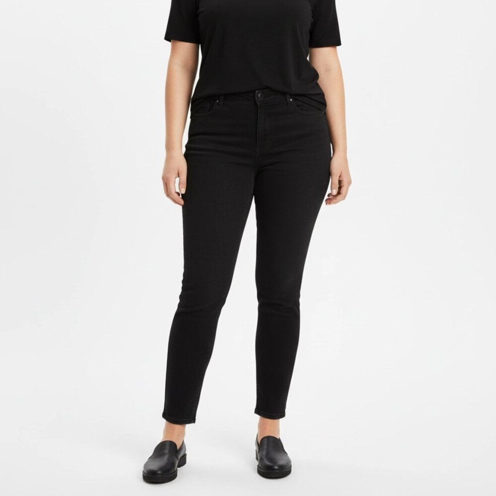 Catherines Jeans Women's Black Straight Leg Westerncore Plus Size 22 WP